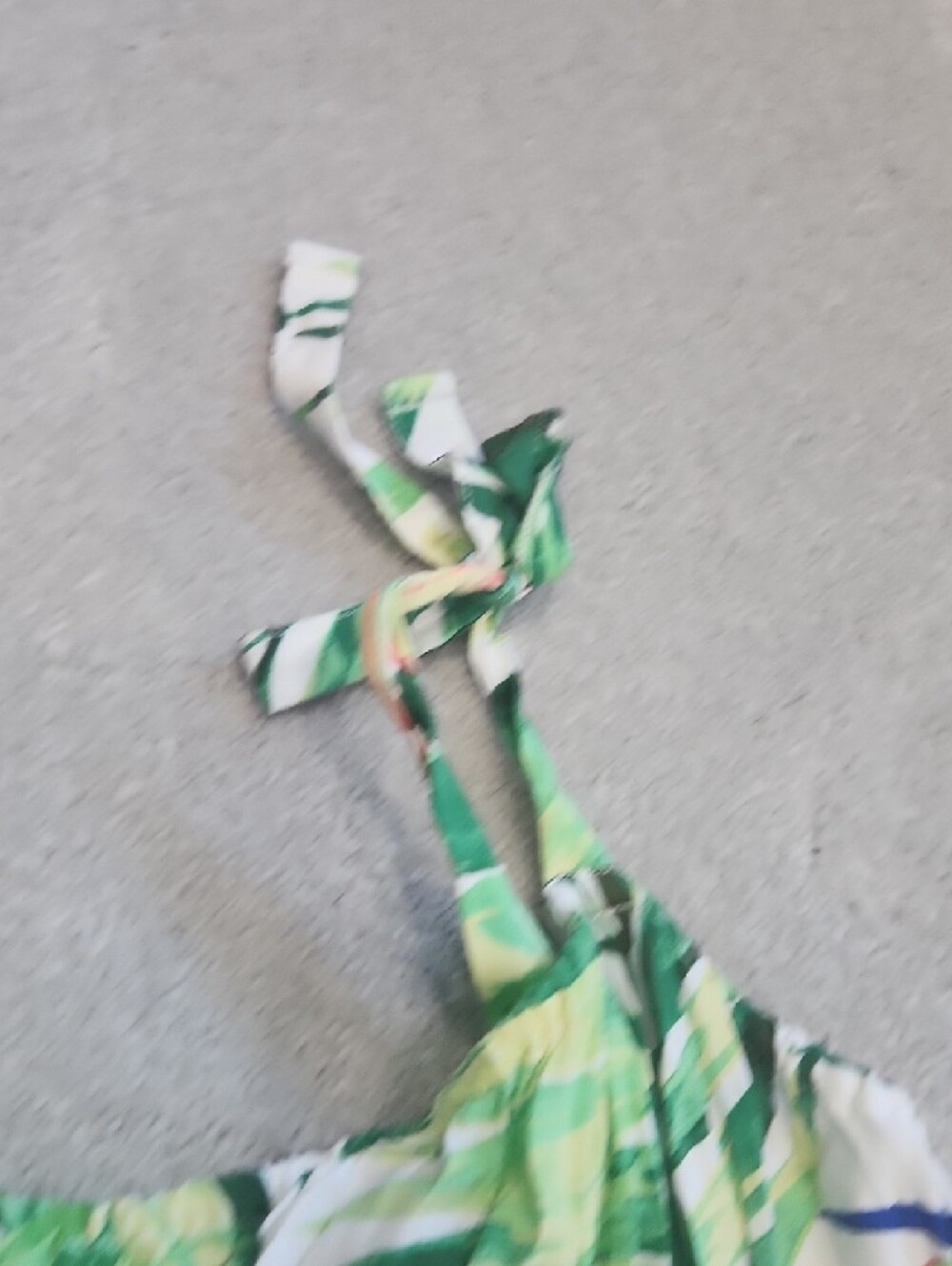 The Children's Place Green & White Tropical Leaf Maxi Dress - Picture 4 of 6